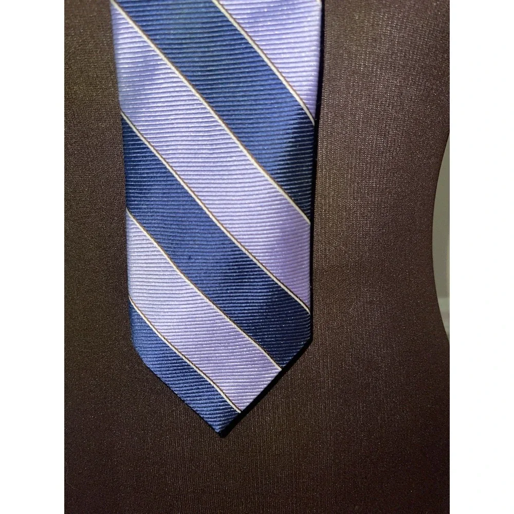 Brooks Brothers Merchants And Makers‎ Silk Blue Striped Tie